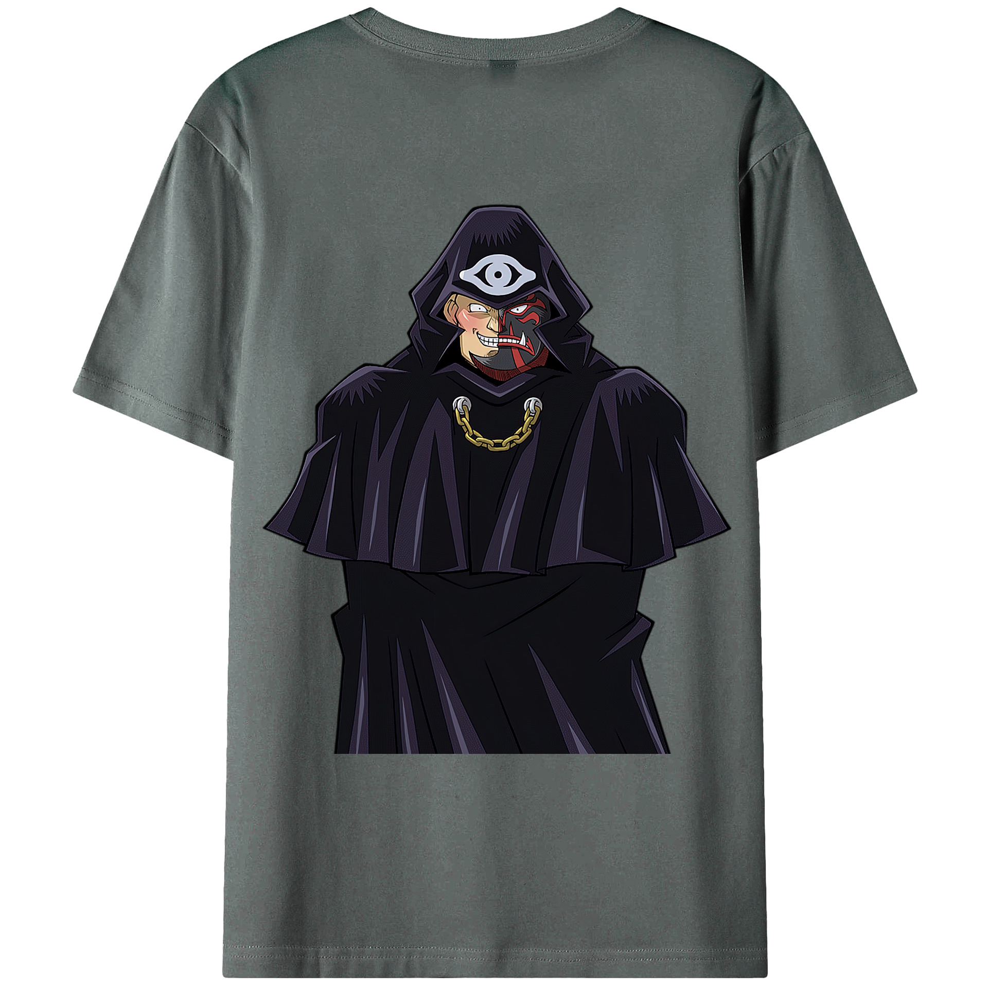 （画像用） 遊☆戯☆王 Yu-Gi-Oh! 綿100％ メンズ半袖Tシャツ（バックプリント） 通気性